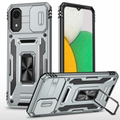 Rubber Hard Protective Ring Hybrid Armor Kickstand Cover Camera Fundas Para Celular Phone Case for SAMSUMG A03