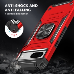 Shockproof Mobile Phone Case Cover For Google Pixel 7a Magnetic Kickstand Military Grade Phone Case