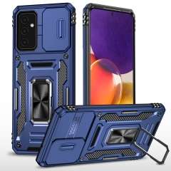 For Samsung A82 Shockproof Case Hard 2 in 1 slide camera kickstand phone cover for samsung A82