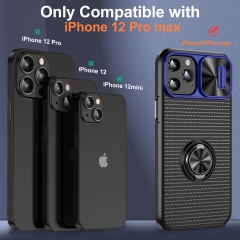 Camera Protector heavy duty cover For iPhone 12 Pro Max Slide Push Window Magnetic Suction Case