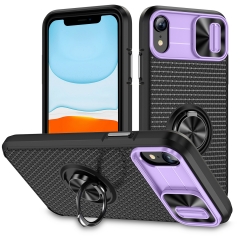 Camera Shield Lens Protector Ring Armor Phone Shell for iPhone Shockproof Case for iPhone XR