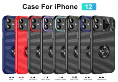 TPU PC 2 In 1 Anti Shock Phone Case For Iphone 12 Phone Case With Ring