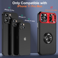 Multi Functional Standing PC TPU Mobile Phone Case whit Ring Shockproof TPU PC Tough Phone Case For iPhone 11 Pro Max