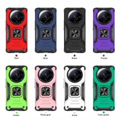 For XiaoMi 12 Ultra New Mobile Phone Case Color 2 IN 1 Ring Bracket Shockproof Protective Cover Factory Price