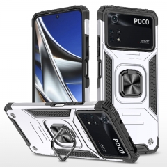 Rotating Car holder Hybrid case for XiaoMi Poco M4 4g Shockproof case cover