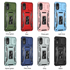 For Samsung A03 Mobile Phone Case Luxury Heavy Duty Back Case With Ring Holder