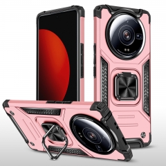 Hot Selling Shockproof Bracket Ring Holder Car Magnetic Armor Series Phone Case for XiaoMi 12 Ultra case