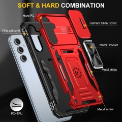 Military Grade Defender Shock Proof Mobile Covers With Holder Phone Case For Samsung A54