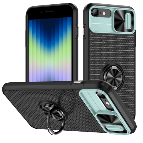 Shockproof Phone Case with Ring Kickstand Shock Absorption Car Mount Magnetic Holder Case for iPhone 7