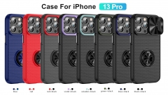 Cost-Effective iPhone 13 Pro Phone Case 360 Ring Stand Holder Camera Phone Cover