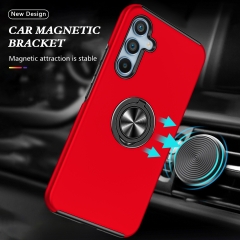 Candy Colors Shockproof Magnetic Car Mount Hide 360 Ring Finger Holder Armor Phone Case For Samsung A54