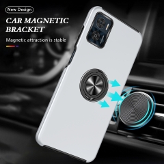 Factory Supply Durable Magnetic TPU PC Phone Case for motorola E22i Cover with Ring Holder
