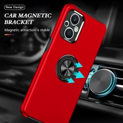 Hidden Rotate Metal Ring Stand Heavy Duty Protective Cover for oppo-reno7-lite Case