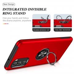 Full cover With ring buckle Cell Phone Accessories hybrid tpu pc shockproof cover Case for MOTO G51 5G phone case