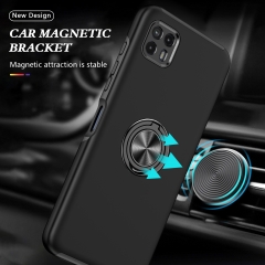 For MOTO G50 5G Metal Finger Ring Holder Car Magnetic Adsorbed Color Mobile Phone Case For MOTO G50 5G