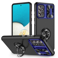 Car holder kickstand phone case for Samsung Galaxy anti shock TPU+PC camera lens slide phone cover for Samsung Galaxy A52