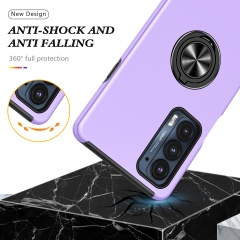 2in1 Shockproof Ring holder phone case for Moto Edge 20 armor magnet back cover