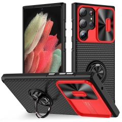 High Quality Ring Case For Samsung Galaxy S23 Ultra Camera Lens Protection Cell Phone Case Mobile Back Cover