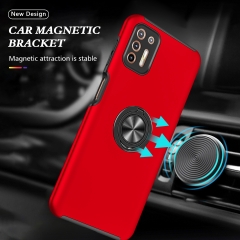 Folding Rotation Magnetic Ring Holder Phone Cover 2 in 1 Mobile Phone Case For MOTO G9 PLUS