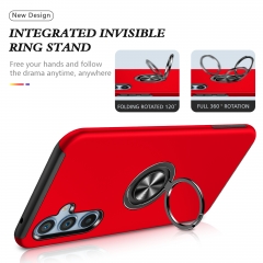 Candy Colors Shockproof Magnetic Car Mount Hide 360 Ring Finger Holder Armor Phone Case For Samsung A54