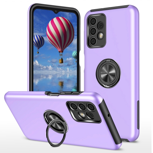 Candy Colors Hide Finger Ring Holder Magnetic Car Mount Shockproof Cell Phone Case For Samsung Galaxy A13 4G LET
