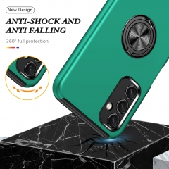 Tough Rugged Bumper Phone Case for Samsung Galaxy A14 5G Cover with Ring Holder