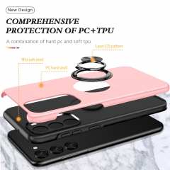 Mobile case manufacturing 2 in 1 pc back cover shockproof ring holder cover for Samsung Galaxy S23 Plus case
