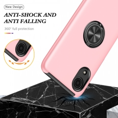 Car Magnetic Bracket Hard pc phone case for Samsung invisible ring stand phone case for Samsung Galaxy A03 Core