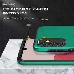 Phone case Matte Funda Magnetic Car Phone Holder Mobile Cover For Samsung A14 5G Case 360 Degree Ring Cover