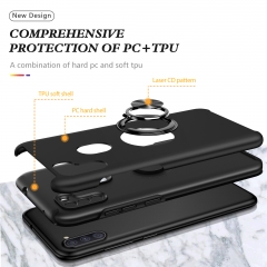 New 2 in 1 TPU PC with metal finger ring holder kickstand lady girls mobile phone back cover case for Samsung Galaxy A11