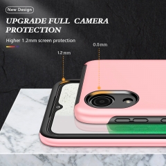 Car Magnetic Bracket Hard pc phone case for Samsung invisible ring stand phone case for Samsung Galaxy A03 Core