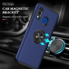 Anti Shock TPU PC Magnetic Ring Mobile Accessories Phone Case For Samsung Galaxy A20 A30 Smartphone Cover
