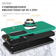 Armor Military TPU Hard PC Cell Phone Protection Case Back Cover Celular with Metal Ring for Samsung A14 5G