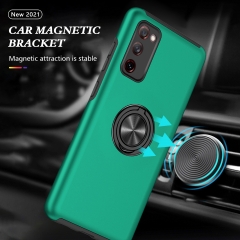 Shockproof Magnetic Car Mount Hide 360 Ring Finger Holder Armor Phone Case For Samsung S20 FE