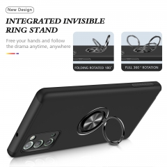 shockproof Mobile phone case with ring holder for Samsung Note 20 rugged shield magneit car mount back cover