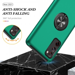 Premium ring holder rubber PC folding phone case for Samsung S20 FE case