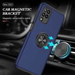 wholesale shockproof luxurious tpu puc 2in1 360 spins hardware ring cellphone accessories Case phone For Samsung Galaxy A12 5G