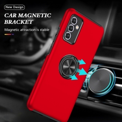 New 2 in 1 TPU PC with metal finger ring holder kickstand lady girls mobile phone back cover case for Samsung Galaxy A82 5G