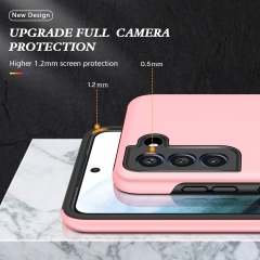 Heavy Duty Magnetic Armor Phone Case for Samsung Galaxy S21 FE Cover with Ring Holder