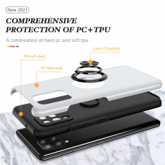 Amazon Popular Car Magnetic Phone Cover For Samsung Galaxy A42 5G Ring Stand Phone Cases