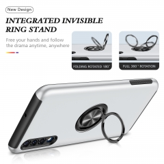 Soft TPU+PC Phone Case Cover With Car Magnetic Finger Ring Holder Stand For Samsung galaxy A30S A50S A50