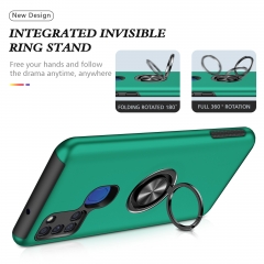 Four Corner Shockproof Strong Magnetic Car Mount Invisible Kickstand Back Cover Phone Case for Samsung Galaxy A21S