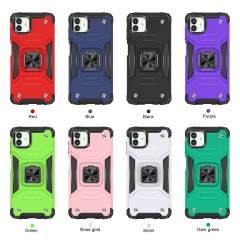 All-inclusive Design Shockproof Anti Gravity Phone Case For Samsung M13 5G Foldable Ring Kickstand Cover