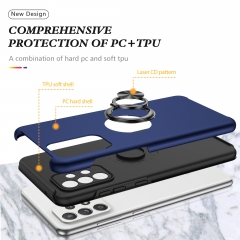 Car Magnetic Bracket Hard pc phone case for Samsung invisible ring stand phone case for Samsung Galaxy A52