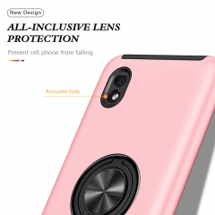 PINJUN Mobile Cover Shockproof Designer Case Invisible Ring Bracket Phone Cases For Samsung Galaxy A01 Core