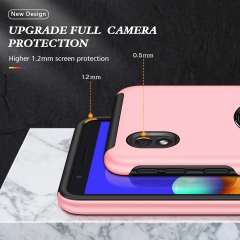 PINJUN Mobile Cover Shockproof Designer Case Invisible Ring Bracket Phone Cases For Samsung Galaxy A01 Core