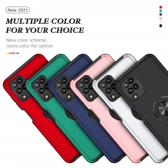 wholesale shockproof luxurious tpu puc 2in1 360 spins hardware ring cellphone accessories Case phone For Samsung Galaxy A12 5G