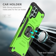 360 Degree Metal Finger Ring Holder Case for Samsung Galaxy M53 Military Level Shockproof Car Magnetic Anti-Fall Phone Back Cover