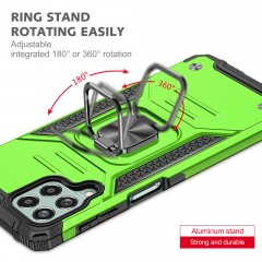 Factory Wholesale 2 in 1 TPU PC Car Ring Holder Protective Back Cover Phone Case for Samsung Galaxy M53 Kickstand Covers