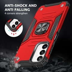 2 In 1 Shockproof Metal finger ring Magnetic Kickstand cell phone protective back cover case For Samsung Galaxy A14 5G